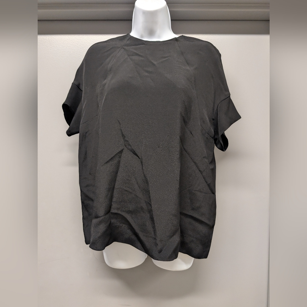 COS Black Short Sleeve Blouse